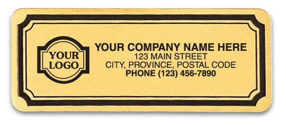 W354 - Gold Foil Paper Labels