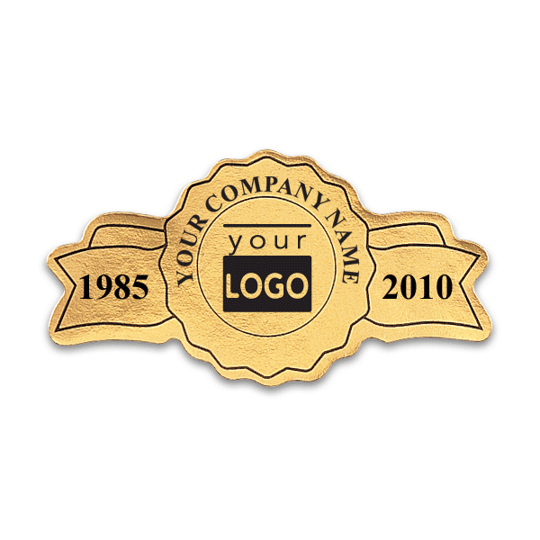 W364G - Anniversary Seal Labels | Gold Anniversary Seal Labels