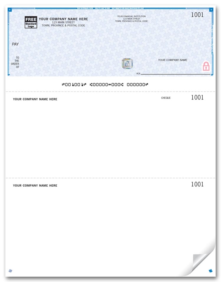 WHS9085 - Laser Top Cheques, Premium Security
