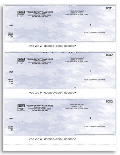 W9011 - Quickbooks® / Quicken® Laser Cheques, 3-Up