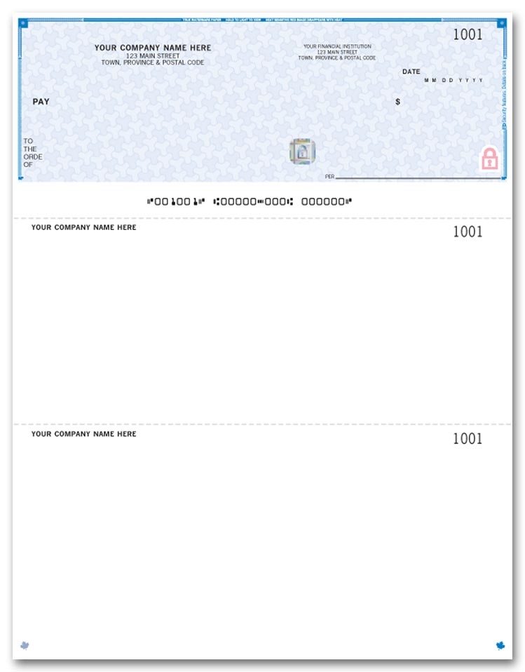 WHS9525 - Laser Cheques, Top, Premium Security
