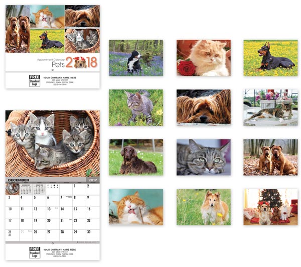 This 2018 calendar is designed for the dog and cat lover as it portrays cute pictures of dogs and cats all year long.
