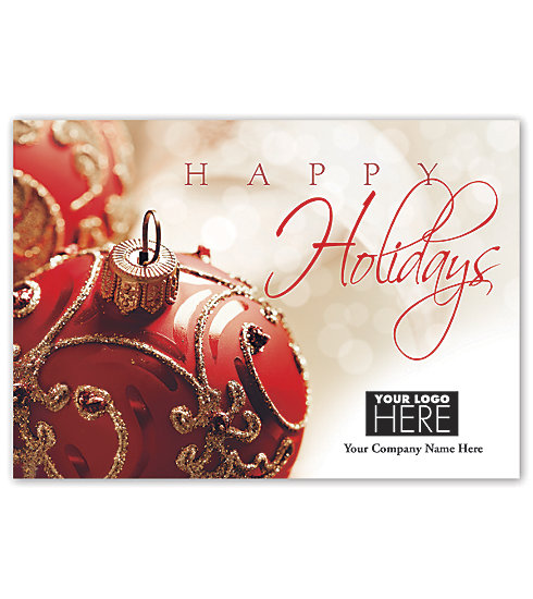 Let your name always be remembered and recognized with this beautiful Holiday Bliss Card.