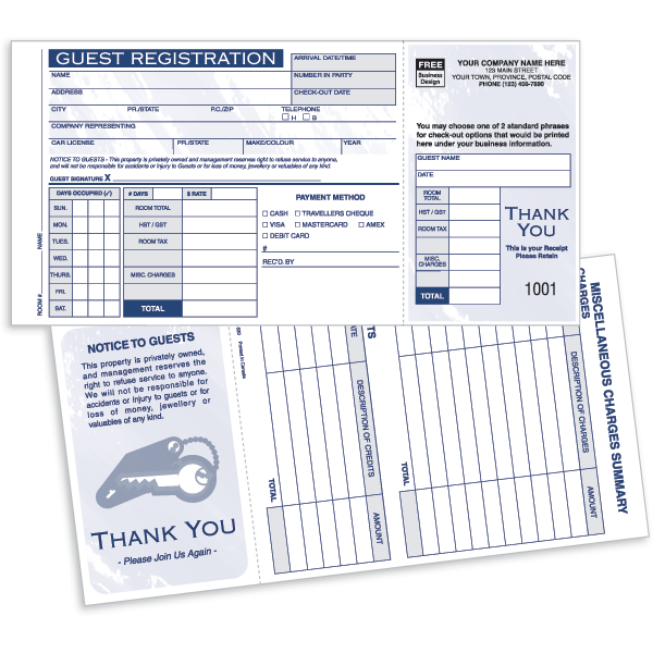 W520 - Guest Registration Cards