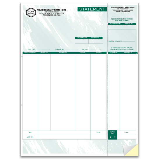 W6552 - Laser Statements - Simply Accounting Compatible