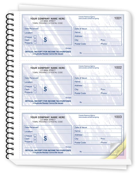 W694 - Non-Profit Receipt Books | Charitable Donations Receipts