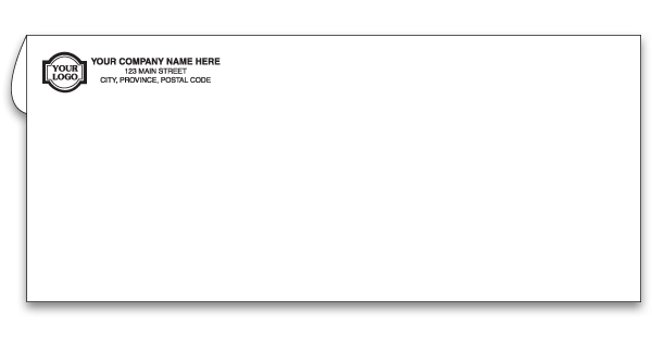 Standard number 10 size business envelope.