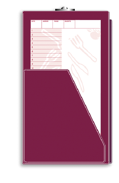 W7517 - Restaurant Form Holders | Restaurant Guest Check Holder