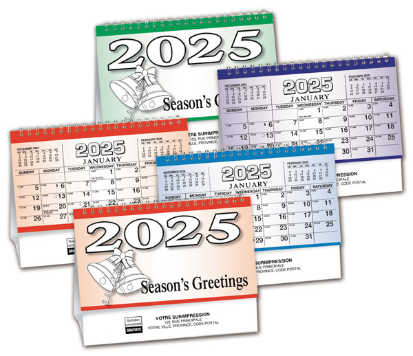 A colourful palette of eye-pleasing colours adds pizazz to one of our most popular calendar.
