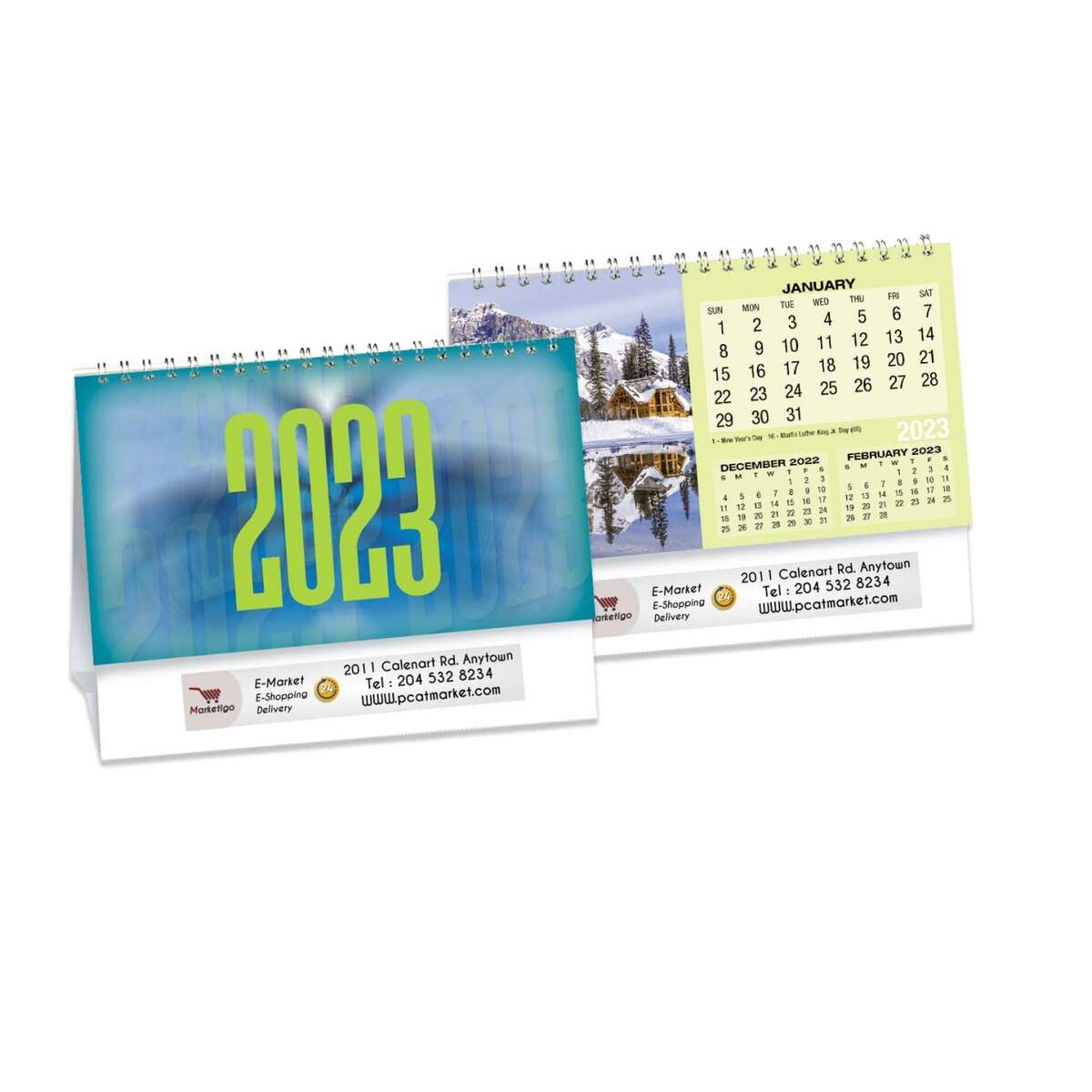 This 2023 desk calendar offers scenic views for your visual pleasure all year long.