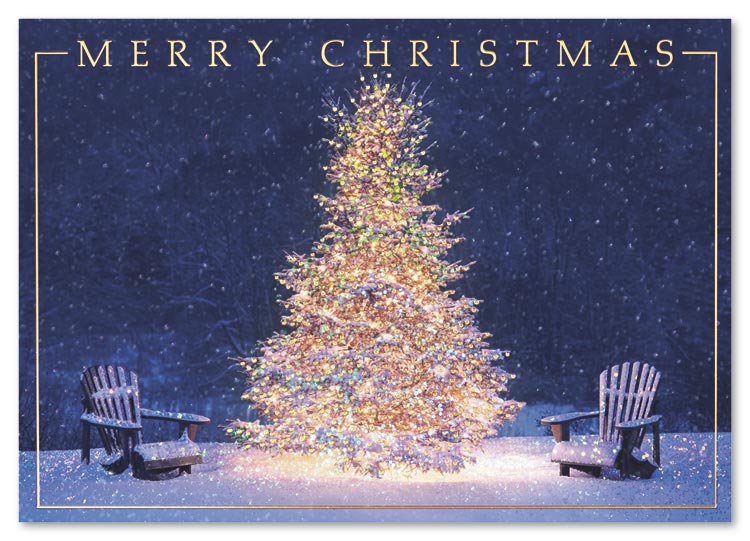 Spectacular Glow Christmas Cards