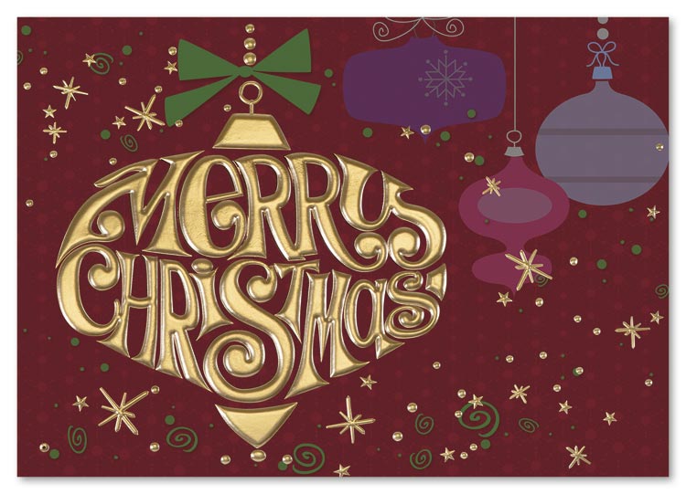 With its fun and funky nod to 1960s animation style, the Christmas Past Card is sure to make a joyful impression.