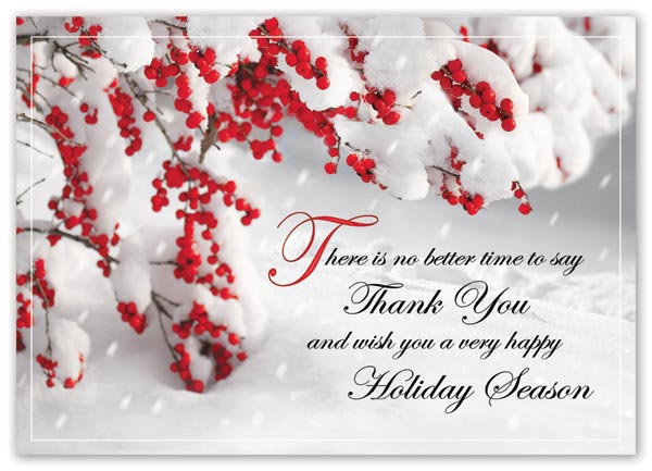 Send warm holiday greetings with this grateful and budget-friendly Perfectly Appreciated Card.