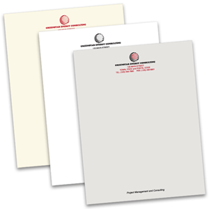 Custom Letterheads with Texture Finish