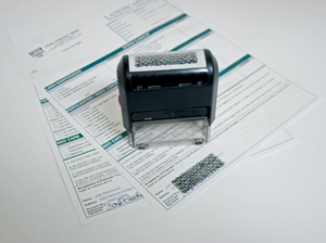 Self-Inking Privacy Stamp