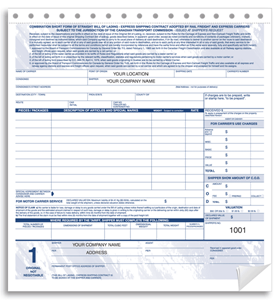 Compact Bills of Lading, Triplicate