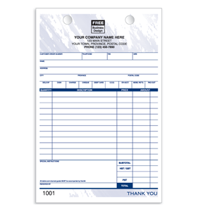 Custom Sales Slips