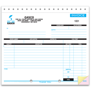 Custom Printed Forms Printed on NCR Paper