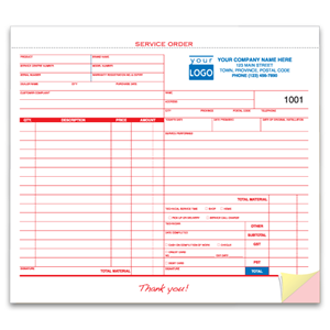 Custom Duplicate NCR Business Forms