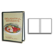Clear Restaurant Menu Covers, Two Panels