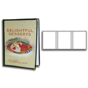 3 Panel Restaurant Menu Covers, Letter Size Inserts