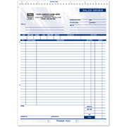 Custom Sales Order Forms, Triplicate