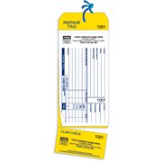 300 - 4-in-1 Carbon Copy Repair Tags with Claim Checks