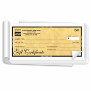 Custom carbonless gift certificates