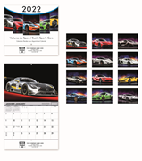 2022 Exotic Sports Car Calendar