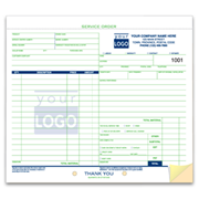 Customized business forms with tag back